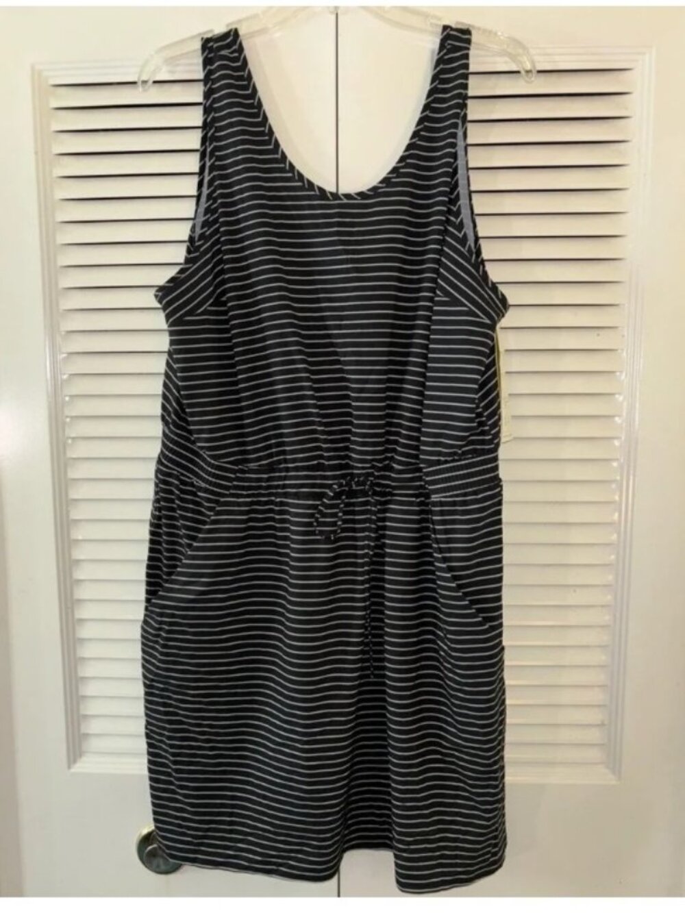 ALL IN MOTION Women’s Size 2x Dress Cover-Up Swim Striped Stretch Pocket…